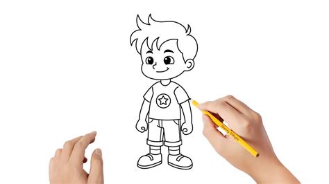 Cómo Dibujar Un Niño Pequeño Dibujos Sencillos Youtube