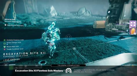 Destiny 2 Excavation Site Xll Master Lost Sector Solo Flawless Youtube