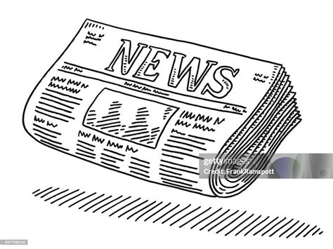 Newspaper Drawing High Res Vector Graphic Getty Images