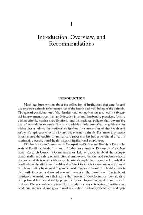 Below is an example of an introduction from a published research article. INTRODUCTION, OVERVIEW, AND RECOMMENDATIONS | Occupational ...