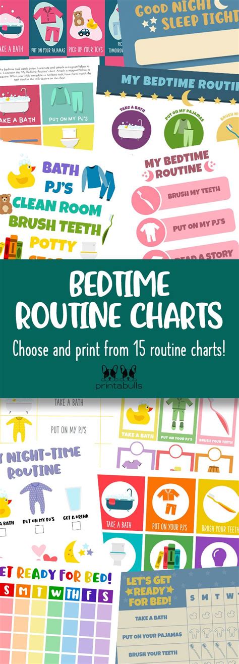 Bedtime Routine Charts 20 Free Printables Artofit