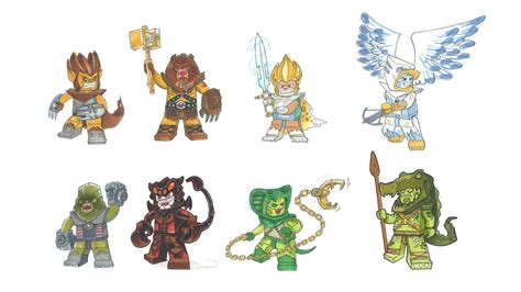 Image Animalkingdom Characters First Sketches Lego Legends Of