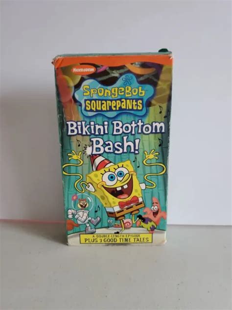 Spongebob Squarepants Bikini Bottom Bash Vhs Tape Picclick