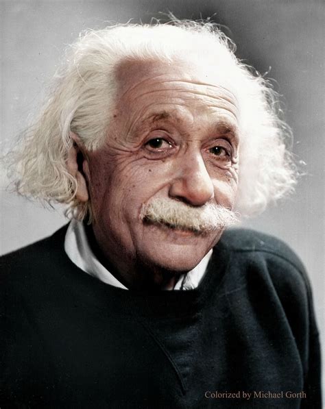 Albert Einstein Color Portrait Albert Einstein Einstein Portrait