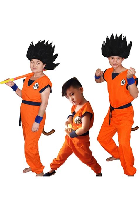 Janpan Anime Dragon Ball Dragonball Z Goku Cosplay Costume Kids Child