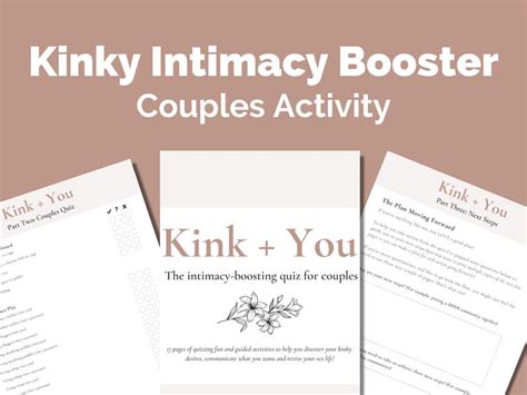 Couples Intimacy Activity Kinky Relationship Workbook Etsy
