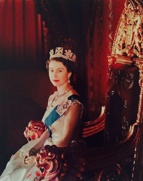 Queen Elizabeth Upon Her Coronation By Cecil Beaton 1953 At London