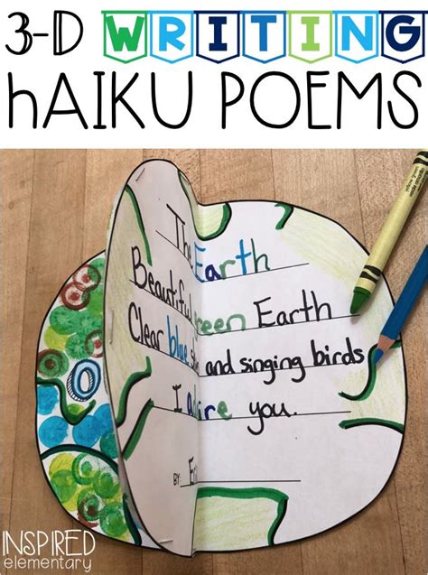3 D Haiku Poems Haiku Poems Poetry Activities Elementary Inspired