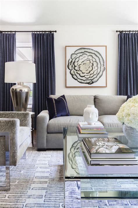 See more ideas about navy curtains, curtains living room, living room designs. Navy and Gray Living Room. Design // Austin Bean Design ...