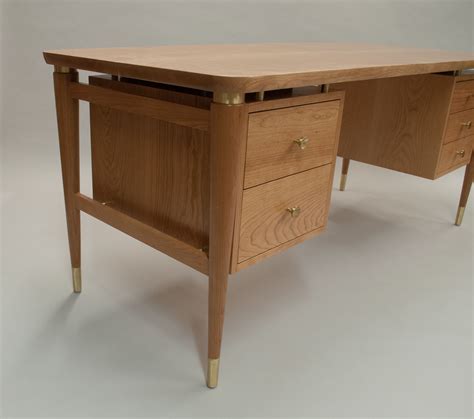 Custom Made Mid Century Modern Desk By Cherry Brook Woodworks