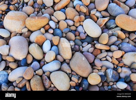 Pebbles On The Beach United Kingdom Scotland Stock Photo 76073953