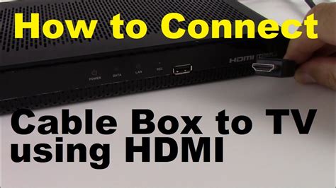 How To Connect Cable Box To Tv Using Hdmi Youtube