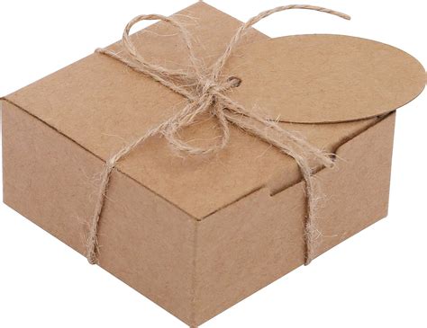 Belle Vous Kraft Gift Boxes Pcs X X Cm Brown Square Gift Box Kraft Paper Box