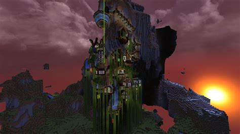 Creative Mountain Town Screenshots Show Your Creation Minecraft