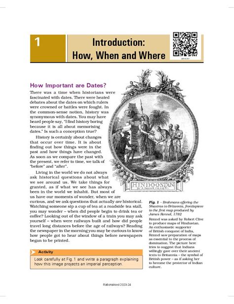 Ncert Book Class 8 Social Science Chapter 1 How When And Where Pdf