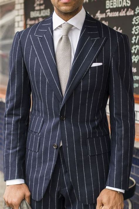 20 Best Pinstripe Suits Men Should Have In Their Wardrobe Blogrope Suit Fashion Suits Mens