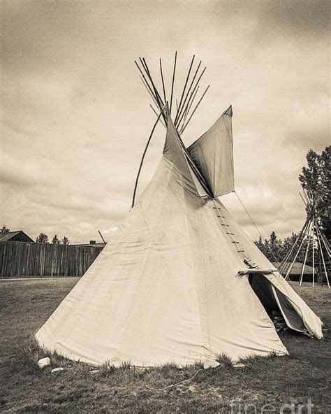 Native American Plains Indian Tipi Tepee Teepee Poster By Edward