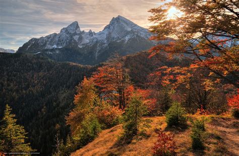 Scaricare Gli Sfondi Montagne Autunno Alberi Paesaggio Sfondi Gratis