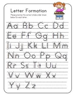 letter formation worksheets color words days   week
