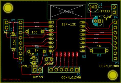 Esp8266 Esp Breakout Pcb Design Kicad Questions Electrical