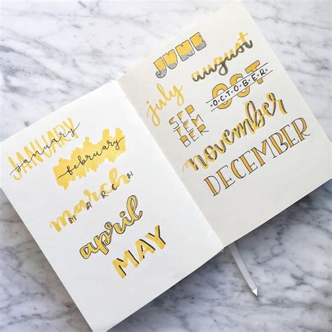 Hand Lettering Bullet Journal Ways Write Title Different Handlettering