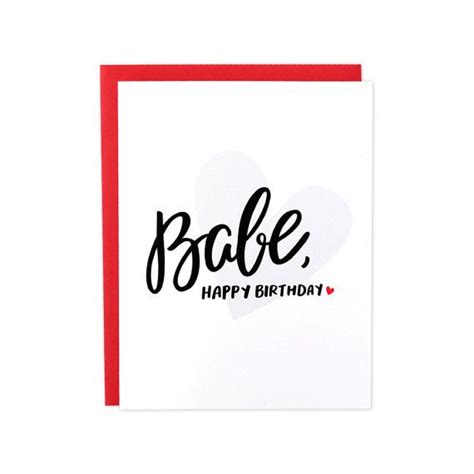 Happy Birthday Babe Babe Bday Boyfriend Birthday Card Birthday Cards For Boyfriend Cards For