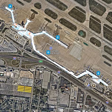 Lambert St Louis Airport Map Stl Terminal Guide