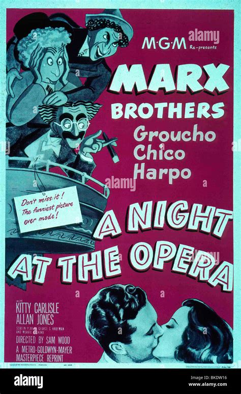 A Night At The Opera 1935 Poster Anop 032 Stock Photo Alamy