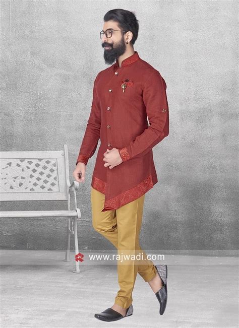 Stylish Maroon Color Pathani Set Eidsale2019 Rajwadi Bestoffer