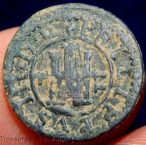 Old Spanish Treasure Coin 1605 Lion And Castle 8 Maravedis Coin R9