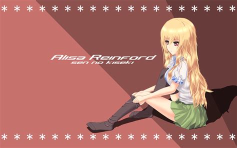Wallpaper Anime Girls Alisa Reinford Stockings Skirt Long Hair Blonde Red Eyes 1920x1200