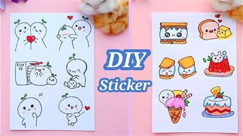 How To Make Your Own Stickers Diy Paper Sticker Stickers Diy