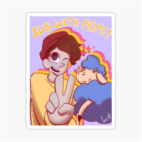 Sub With Prime Ghostbur And Friend Sticker For Sale By Camish