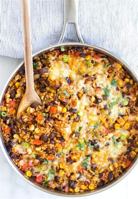 One Skillet Mexican Rice Casserole Making Thyme For Health Tasty