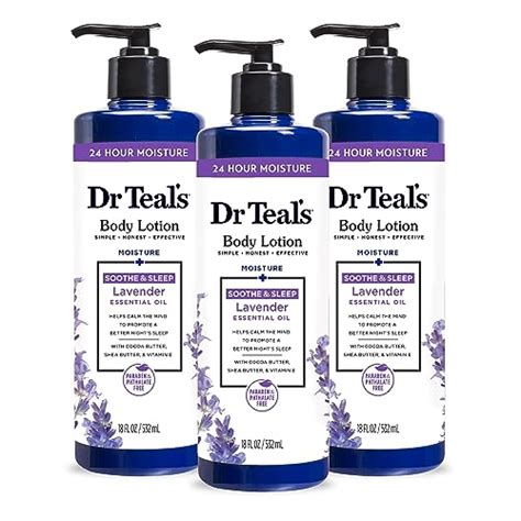 Dr Teals Body Lotion Lavender Essential Oil 18 Fl Oz Pack Of 3 Gtineanupc 810106613000