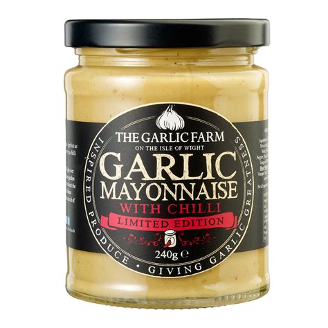 Garlic Farm Garlic Mayonnaise With Chilli 240g Farmers Fayre