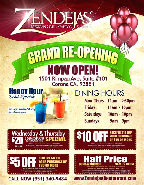 Restaurant Grand Opening Flyer Templates Free Cards Design Templates