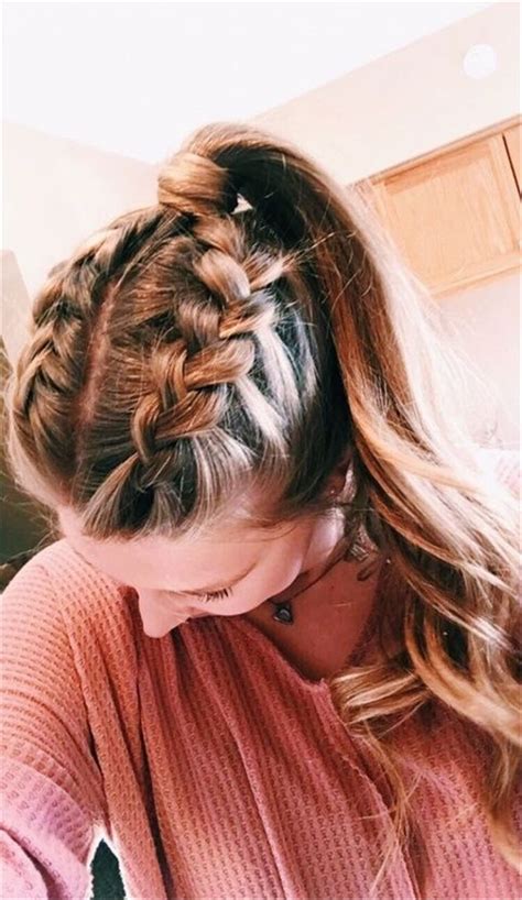 Cute easy hairstyles for long straight hair school. Cute and Easy Long Hairstyles for School 2019; coolest ...