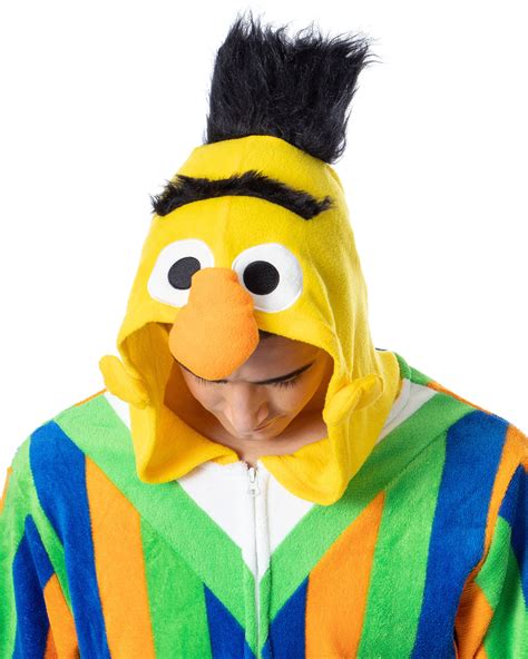 Buy Sesame Street Adult Bert Character Union Suit Costume Pajama For