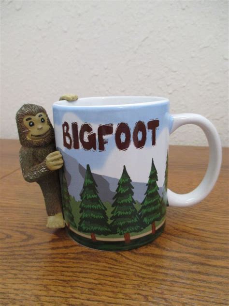 Available in black or white. Bigfoot Coffee Cup/Mug 3D Image Pacific Northwest Climbing ...