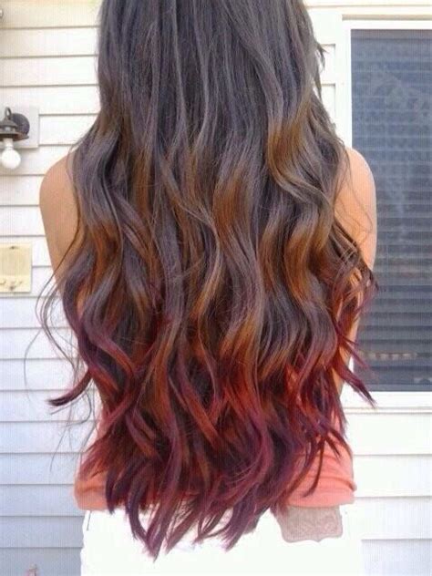 Brown Hair Red Ombré My Style Pinterest Natural