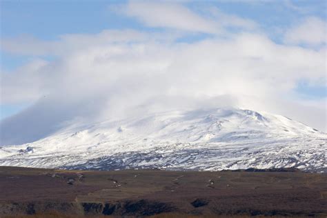 Powerful 45 Magnitude Earthquake West Of Volcano Hekla In South
