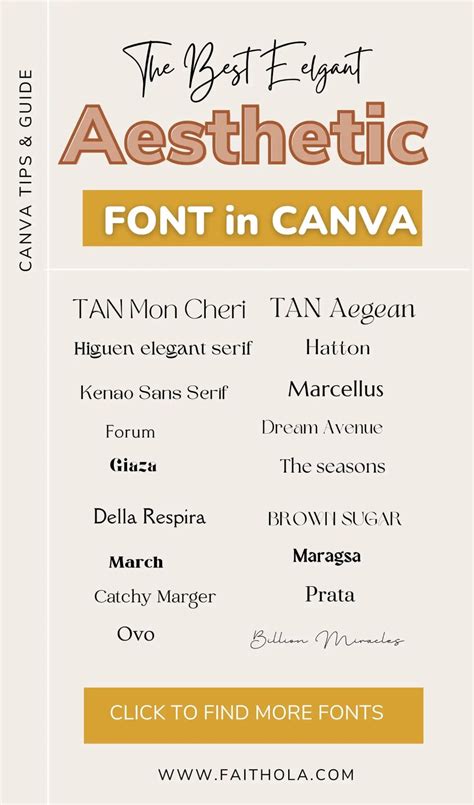 35 Best Elegant Aesthetic Fonts On Canva For Eye Catchy Designs In 2022