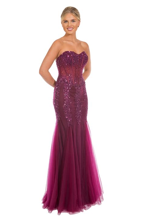 Full Length Corset Style Dress 0677 Catherines Of Partick