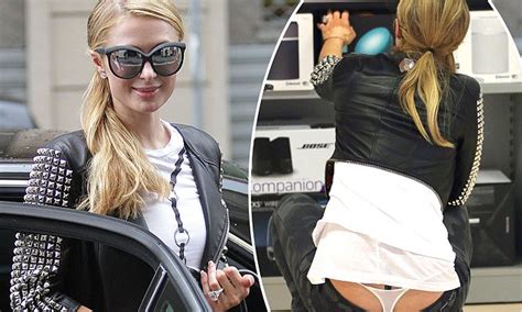 Paris Hilton Accidentally Flashes Her Underwear During Milan Trip