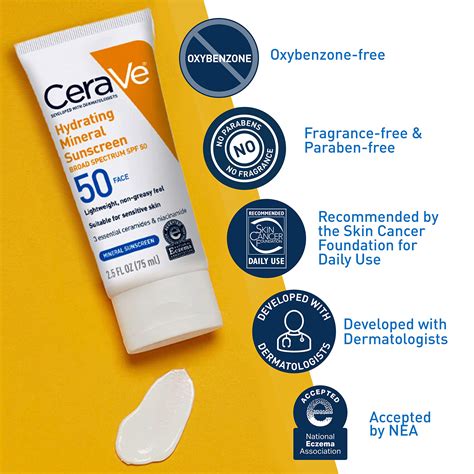 Cerave 100 Mineral Sunscreen Spf 50 Face Sunscreen With Zinc Oxide