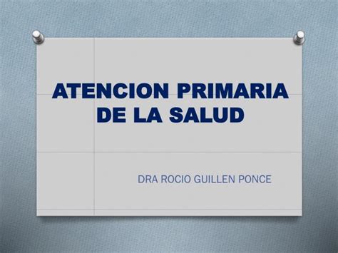 Ppt Atencion Primaria De La Salud Powerpoint Presentation Free
