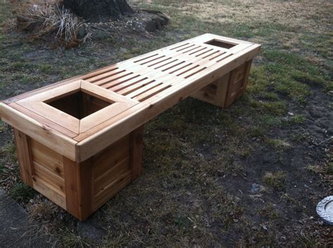 Many of the deck plans include features to make your deck unique including arbors, pergolas, built in benches and planter boxes. Patio Backyard Cedar Garden Planter - recognizealeader.com