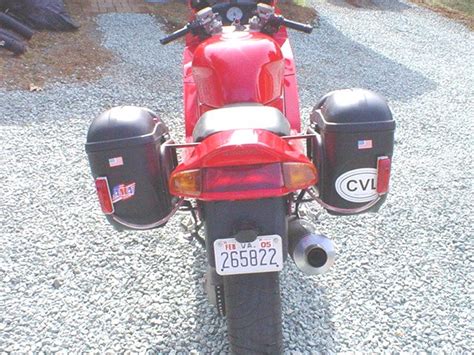 Home > used parts > oilhead > luggage/luggage mounts/racks > side cases/parts > givi e21 saddlebag set. Honda VFR750 with Givi E21 hard cases