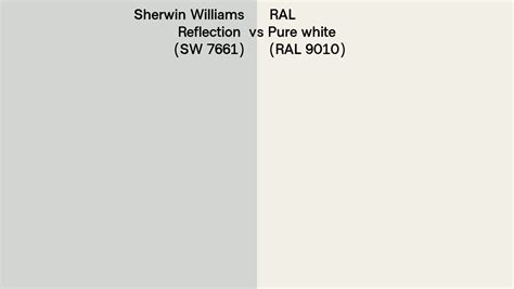 Sherwin Williams Reflection Sw Vs Ral Pure White Ral Side